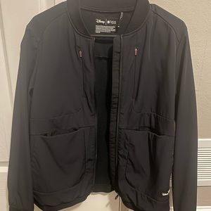 Figs x Disney black scrub wear jacket womens size medium.